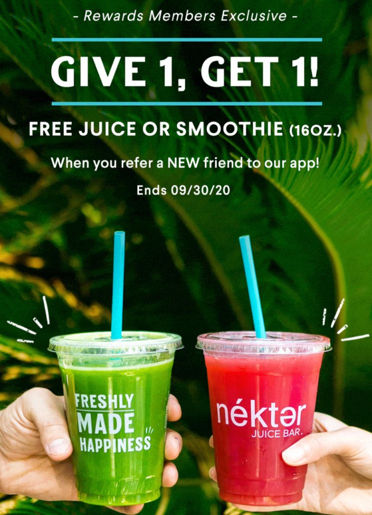 Score a FREE Nekter 16 Oz. Juice or Smoothie When You Get App With My
