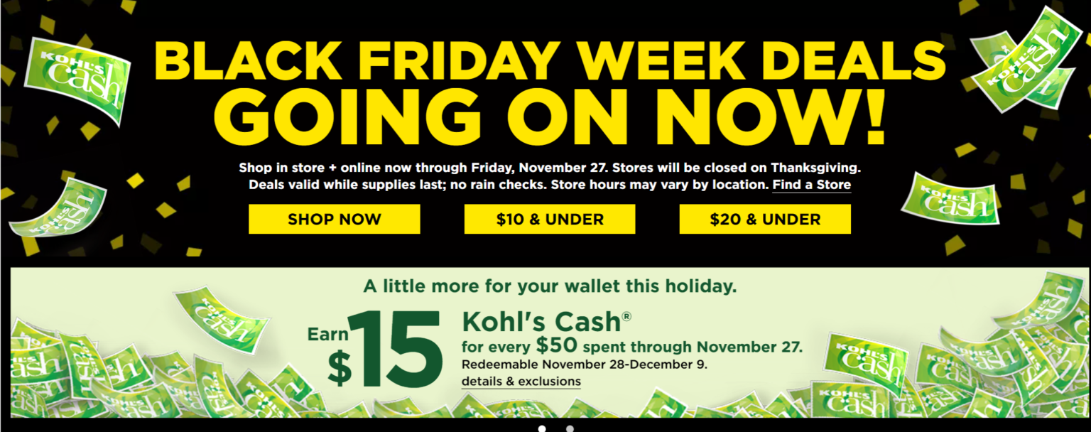 Black Friday Deals are LIVE at Kohl’s! Get $15 Kohl’s Cash for Every - Where Can You Get Black Friday Deals